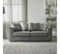 Furnishings For Less Graceland Fabric 3 Seater sofa - Pewter