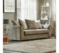 Furnishings For Less Graceland Fabric 3 Seater sofa - Stone