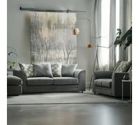 Furnishings For Less Graceland Fabric Sofa Suite 3 + 2 - Pewter