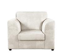Furnishings For Less Luxor / Ferguson Cord Armchair - Cream