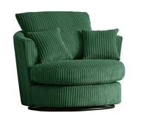 Furnishings For Less Luxor / Ferguson / Delta Cord Swivel Chair - Green