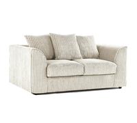 Furnishings For Less Luxor Full Jumbo Cord 2 Seater - Scatter Back - Cream