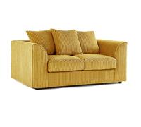 Furnishings For Less UK Luxor Jumbo Cord Mustard Fabric 2 Seater Sofa