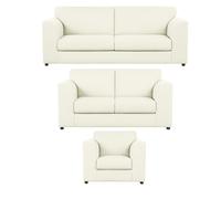 Furnishings For Less Luxor Full Jumbo Cord 3 Piece Suite - Full Back - Cream