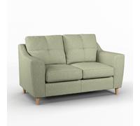 Furnishings For Less UK Baxter Tufted Fabric 2 Seater Sofa - Charcoal, Silver, Oatmeal or Sage in Light Grey Furnishings For Less UK Light Grey