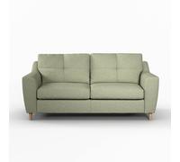Furnishings For Less UK Baxter Tufted Fabric 3 Seater Sofa - Charcoal, Silver, Oatmeal or Sage in Light Grey Furnishings For Less UK Light Grey