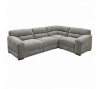 Furnishings For Less UK Clifton Grey Universal Corner Sofa Large Soft Fabric Sectional Couch