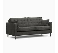 Furnishings For Less UK Eden Graphite Chenille Fabric Boxed Arm 3 Seater Sofa