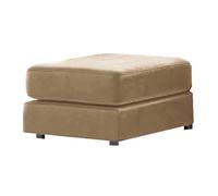 Furnishings For Less UK Ella Plush Velvet Foam Filled Beige Footstool Sofa Accessory