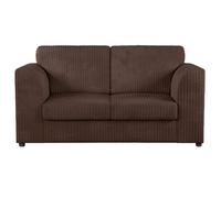 Furnishings For Less UK Luxor Jumbo Cord Fabric 2 Seater Sofa - Fullback Chocolate