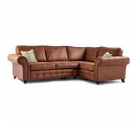 Furnishings For Less UK Oakland Tan Chesterfield 4 Seater L Shape Large Corner Sofa