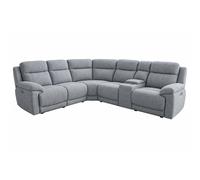 Furnishings For Less UK Orson Grey 5 Seater Electric Recliner Corner Sofa Console Furnishings For Less UK Grey