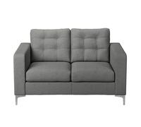 Furnishings For Less UK Smart Hackney Fabric 2 Seater Sofa Formal Saphire Blue or Pewter Grey in Charcoal Furnishings For Less UK Charcoal