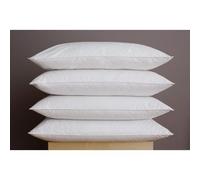 Furnishnk Essential Design 4 X Duck Feather Hotel Quality Pillows White Cotton British Made
