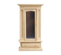 Furniture - 1 12 Scale Cabinet with Mirror Drawer Cabinet | Miniature Accessories | For Presentation Collection Room Home Birthday Holiday DIY Project