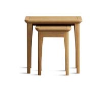 Furniture 48 Ashton Solid Oak Nest Of Tables
