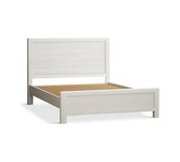 Furniture 48 Brahms Oak And Signal White Painted Super King Size Bed