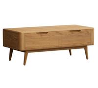 Furniture 48 Selka Solid Oak 4 Drawer Storage Coffee Table