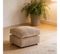 Furniture 786 Chicago Jumbo Cord Footstool in Camel Furniture 786 Camel