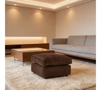 Furniture 786 Chicago Jumbo Cord Footstool in Chocolate Furniture 786 Chocolate