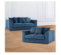 Hannah Jumbo Cord 3+2 Seater Sofa Set Pink
