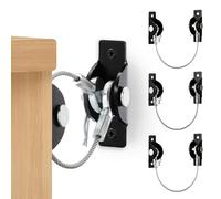 Furniture Anchors Anti-Tip Kit (4 Pack)- Furniture Straps for Baby Proofing, Secure 400 lbs Cabinet Prevent Falling Prevention Strap, Wall Anchor Prevent Child Pet Safety, HOME MASTER HARDWARE
