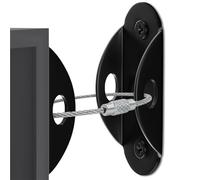 Furniture Anchors Furniture Anchors Straps for Proofing Prevent Falling Anti Tip Earthquake for Safety(Black 4pcs)