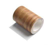 Furniture and Floor Repair Tape with Wood Grain Pattern and Self, Easy to Cut and Apply on Tables, Chairs, Skirting Boards, and Doors (C)