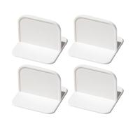 Furniture Anti-Falling Connector 4pcs Hips White for Cabinet | Non-marking Stickers, Easy to Operate and Store, Suitable for Dresser Use, Safety Support