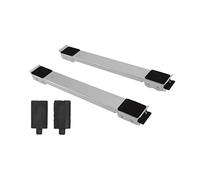 Furniture Appliance Rollers Heavy Duty Extendable Steel Base with 24 Wheels for Moving Washing Machine Refrigerator Cabinet 300kg Load Bearing 2pcs Non Slip Pads Included (Silver)
