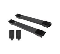 Furniture Appliance Rollers Heavy Duty Extendable Steel Base with 24 Wheels for Moving Washing Machine Refrigerator Cabinet 300kg Load Bearing 2pcs Non Slip Pads Included (Black)