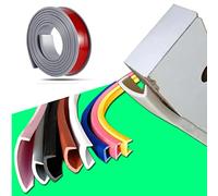 Furniture Banding U-Shaped TPE Edge Guard Strips, Wooden Board Edging Strips for Cabinet Wardrobe Table Worktop Wood Board and Shaped Cut-Outs, Edging Tape, Edge Banding (5m×15mm,Grey)