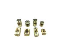 Furniture Barrel Nuts 10PCS Cross Dowel Bolts M6 M8 | Slotted Fittings For Bed Or Chair Horizontal Hole L=11mm-17mm(M8x15mm)