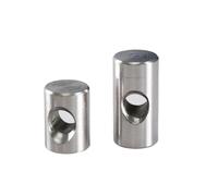 Furniture Barrel Nuts， 304 Stainless Steel M4 M5 M6 Hammer Embedded Nuts For Wood Furniture Silver(M4x14 (20Pcs))