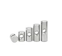 Furniture Barrel Nuts， 304 Stainless Steel Shaped Hammer Nut Pack Of 5 Silver M4 M5 M6(5pcs M6x28x10)