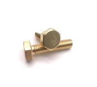 Furniture Bolts,Hexagon Screw Bolt,DIN933 Brass Hex Head Full Thread M3 M4 M5 M6 M8 M10(M3X20 50PCS)