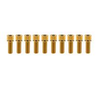 Furniture Bolts,Hexagon Screw Bolt,Titanium for Bike Parts M7x20/25mm Cap Head Allen Screws with Washer Pitch 1.0mm 10pcs(Golden,M7x20mm)
