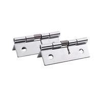 Furniture Cabinet with 50 x 38 x 5 mm, Stainless Steel Spring Hinges, Silver, 2 Pieces