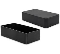 Furniture Caps,Table Feet Covers,Furniture Felt Pads,Furniture Feet Ferrules Caps Chair Leg Floor Protectors Flexible PVC Furniture Table Covers, Rectangle Legs, 8PCS, 2" x 4", 50 x 100 mm, Black (Si