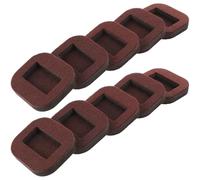 Furniture Caster Cups 10pcs Felt Floor Protectors for Chair Legs | 8.4x7.3x1.7cm Size, Sofa Legs and Office Floors, Noise Reduction and Dent Prevention