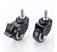 Furniture Caster Heavy Duty 180kg 1.5 Inch M10 M8 Screw 40mm Chair Sofa Swivel Castor Wheels Trolley Brake 4Pcs Casters(Plate Without Brake)