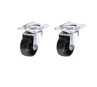 Furniture Casters 2/4Pcs Swivel Castor Silent Trolley Wheels Furniture Rotatable Caster Lock Brake(2pcs-no Brake,2 inch)