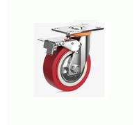 Furniture Casters with Brakes Red Swivel Wheels for Various FloorsHighPerformance Replacement Caster Rollers for Optimal Mobility and Stability.