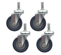 Furniture castors, Heavy Dutys 3" 75mm,Replacement Stem High 30mm,Load Capacity 130Kg,4Pcs(Universal,M8)