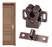 Furniture Catch - Double Roller Catch | Camping Drawer Lock | Latch Catches for Cupboard | Snap Lock Metal Cabinet Door Lock for Bookcase, Cupboard and Wardrobe