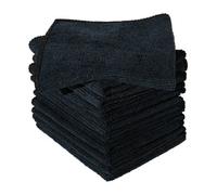 Furniture Clinic Black Microfibre Cloths 10 Pack