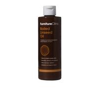 Furniture Clinic 250ml Boiled Linseed Oil for Wood - Natural Finish to Seal & Enhance The Beauty of Oak, Pine & Other Woods - Treatment for Worktop, Furniture, Interior & Exterior Wooden Surfaces