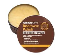 Furniture Clinic Clear Beeswax Polish for Wood & Furniture - 200ml - Natural Beeswax for All Wood Types and Colours - Wood Furniture Polish to Protect & Enhance Any Wooden Surface