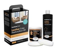 Furniture Clinic Easy Leather Restoration Kit (Camel) | Includes Recolouring Balm, Ultra Clean, Sponge & Cloth for Furniture, Car Seats, Shoes & Bags