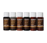 Exterior Wood Stain (Tester Kit, Browns) - Quick Drying and Easy-to-Apply - Concentrated Wood Stain for Outdoor Wood, Garden Furniture, Windows & Cladding